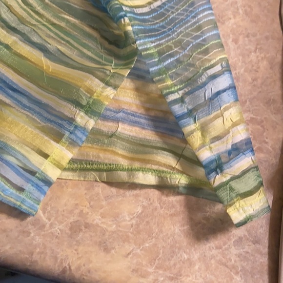 Citiknit oversized button front Sheer Top - Picture 9 of 9